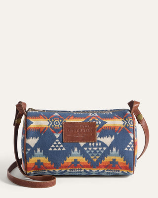 Pendleton Woolen Mills PENDLETON Nehalem Cotton Barrel Bag - Navy Multi (view 3) | Après Sea Ranch