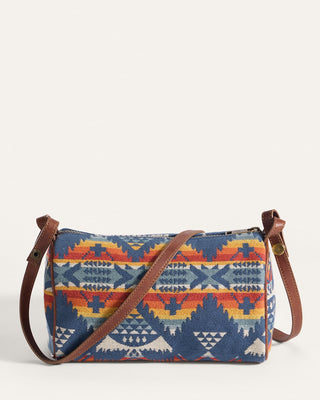Pendleton Woolen Mills PENDLETON Nehalem Cotton Barrel Bag - Navy Multi (view 4) | Après Sea Ranch