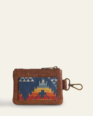 Pendleton Woolen Mills PENDLETON Nehalem Cotton Zip Card Case - Navy Multi — Wallet (view 2) | Après Sea Ranch