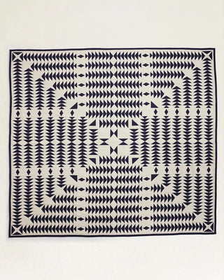 Pendleton Woolen Mills PENDLETON Organic Cotton Matelasse Coverlet - Midnight Nova — Homegoods (view 2) | Après Sea Ranch