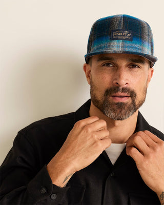Pendleton Woolen Mills PENDLETON Plaid Flat Brim Hat — Mens | Après Sea Ranch