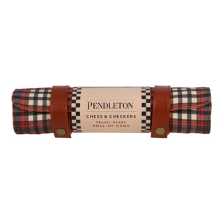 Chronicle Books Pendleton Red Black Check Pattern Chess & Checkers — Homegoods | Après Sea Ranch