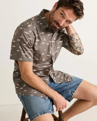 Pendleton Woolen Mills PENDLETON Shoreline Shirt - Grey Fish — Mens (view 3) | Après Sea Ranch