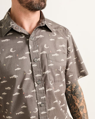 Pendleton Woolen Mills PENDLETON Shoreline Shirt - Grey Fish — Mens (view 6) | Après Sea Ranch