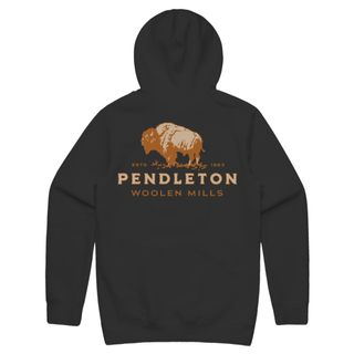 Pendleton Woolen Mills PENDLETON Vintage Bison Graphic Hoodie - Vintage Black/Tan — Mens | Après Sea Ranch