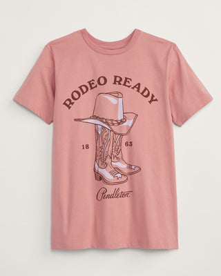 Pendleton Woolen Mills PENDLETON Women's Rodeo Ready Tee - Dusty Rose | Après Sea Ranch