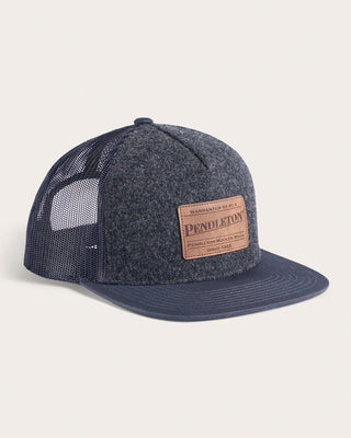 Pendleton Woolen Mills PENDLETON Wool Trucker Hat in Charcoal — Mens | Après Sea Ranch