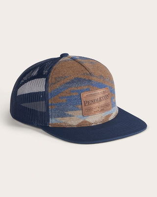 Pendleton Woolen Mills PENDLETON Wool Trucker Hat in Tumalo Ridge Brown — Mens | Après Sea Ranch