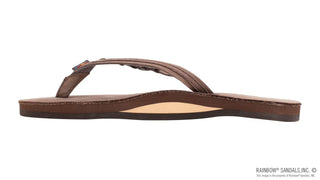 Rainbow Sandals RAINBOW SANDAL Flirty Braidy Narrow Strap Sandal - Expresso (view 4) | The Salty Babe
