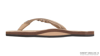 Rainbow Sandals RAINBOW SANDAL Flirty Braidy Narrow Strap Sandal - Sienna Brown (view 5) | The Salty Babe
