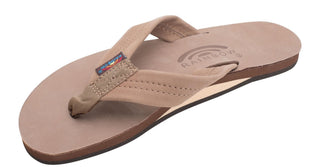 RAINBOW SANDALS Ladies Single Layer Arch Support Premier Leather — Dark Brown (view 4) | Après Sea Ranch