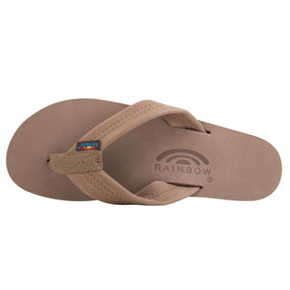 RAINBOW SANDALS Ladies Single Layer Arch Support Premier Leather — Dark Brown | Après Sea Ranch