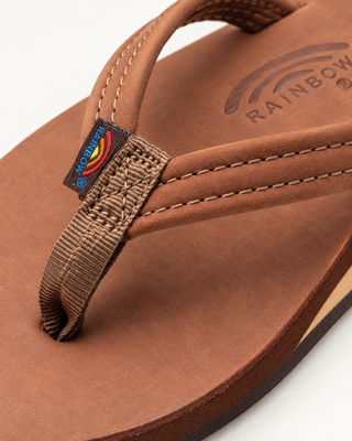 RAINBOW SANDALS Narrow Strap Sandal - Redwood (view 2) | Après Sea Ranch