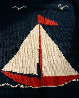 Sailboat Ranch Cardigan Sweater (view 5) | Après Sea Ranch