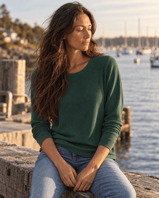 Thread & Supply Stacey Long Sleeve Top - Pine Grove (view 2) | Après Sea Ranch