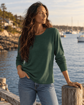 Thread & Supply Stacey Long Sleeve Top - Pine Grove | Après Sea Ranch