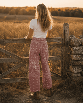 Sundance Paisley Pants-Berry Rouge | Après Sea Ranch