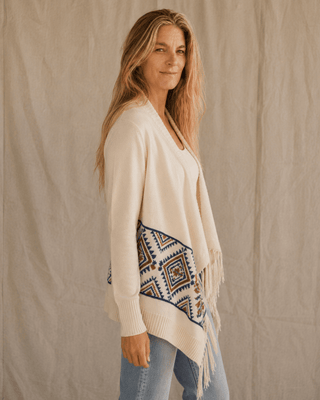 The Beavertail Fringe Cardigan (view 5) | Après Sea Ranch