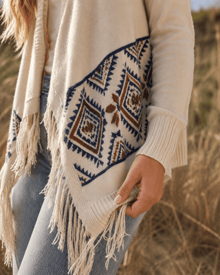 The Beavertail Fringe Cardigan (view 3) | Après Sea Ranch