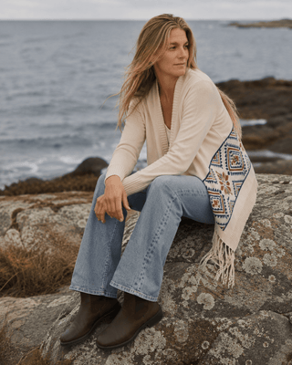 The Beavertail Fringe Cardigan (view 2) | Après Sea Ranch