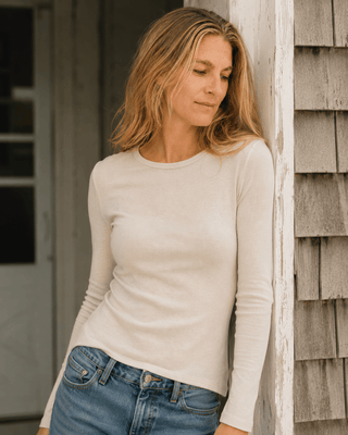 The Brenton Point Ribbed Crewneck — Long Sleeve Tops (view 2) | Après Sea Ranch