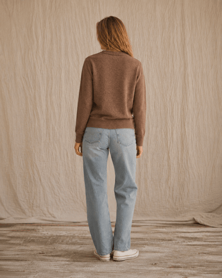 The Cliff Walk Ribbed Sweater - Sepia Brown (view 6) | Après Sea Ranch