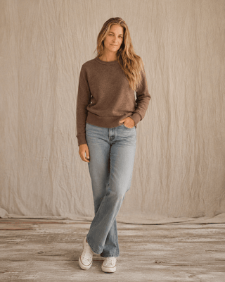 The Cliff Walk Ribbed Sweater - Sepia Brown (view 4) | Après Sea Ranch