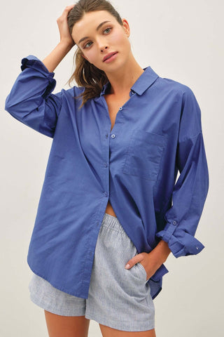 The Dockside Button-Down in Denim — Long Sleeve Tops | Après Sea Ranch