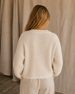 The Driftwood Cable Cardigan Sweater (view 7) | Après Sea Ranch