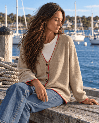 The Easton's Point Varsity Cardigan (view 2) | Après Sea Ranch