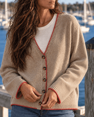 The Easton's Point Varsity Cardigan (view 3) | Après Sea Ranch
