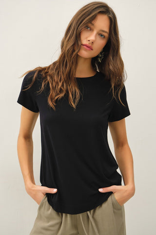 The Everyday Soft Tee in Black | Après Sea Ranch