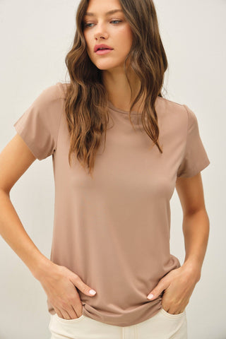The Everyday Soft Tee in Mocha | Après Sea Ranch