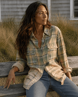 The Faded Tide Flannel Shirt (view 2) | Après Sea Ranch
