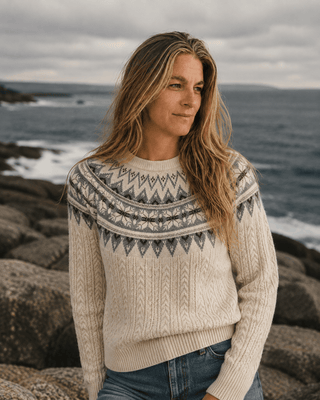 The Gooseberry Cable Knit Sweater | Après Sea Ranch