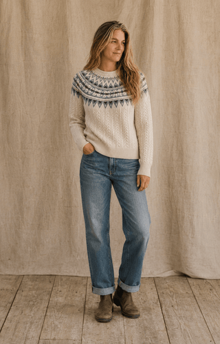 The Gooseberry Cable Knit Sweater (view 4) | Après Sea Ranch