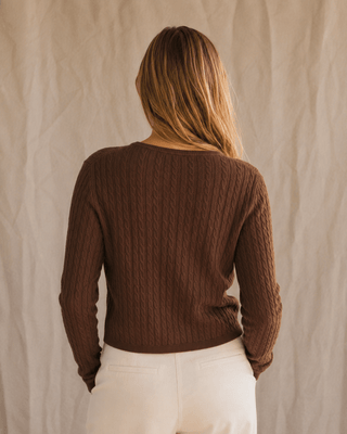 The Habor Cable Knit Cardigan (view 5) | Après Sea Ranch