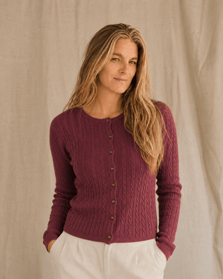 The Habor Cable Knit Cardigan (view 10) | Après Sea Ranch