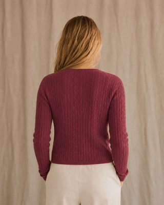 The Habor Cable Knit Cardigan (view 12) | Après Sea Ranch