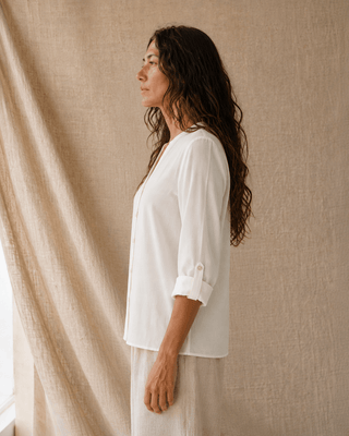 The Overlook Top - Off White (view 6) | Après Sea Ranch