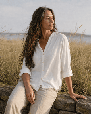 The Overlook Top - Off White (view 2) | Après Sea Ranch