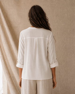 The Overlook Top - Off White (view 5) | Après Sea Ranch