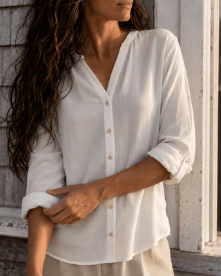 The Overlook Top - Off White (view 3) | Après Sea Ranch