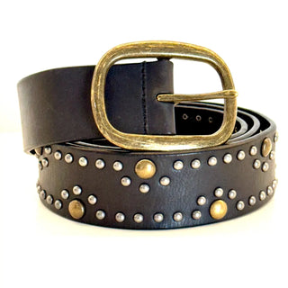Ginger Blue The Ridge Stud Belt in Black | Après Sea Ranch
