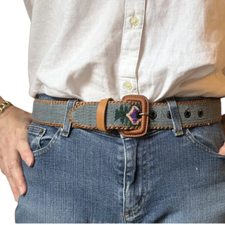 The Saddleback Belt - Light Denim | Après Sea Ranch