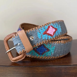 The Saddleback Belt - Light Denim (view 2) | Après Sea Ranch