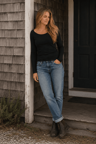 The Sakonnet Long Sleeve Tee (view 2) | Après Sea Ranch
