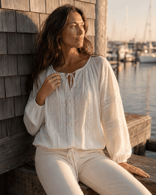 The Salt Cove Blouse (view 2) | Après Sea Ranch