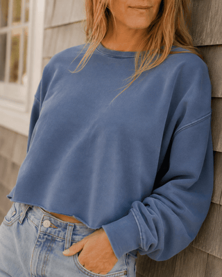 The Seaworn Cropped Sweatshirt (view 3) | Après Sea Ranch