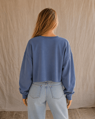 The Seaworn Cropped Sweatshirt (view 6) | Après Sea Ranch